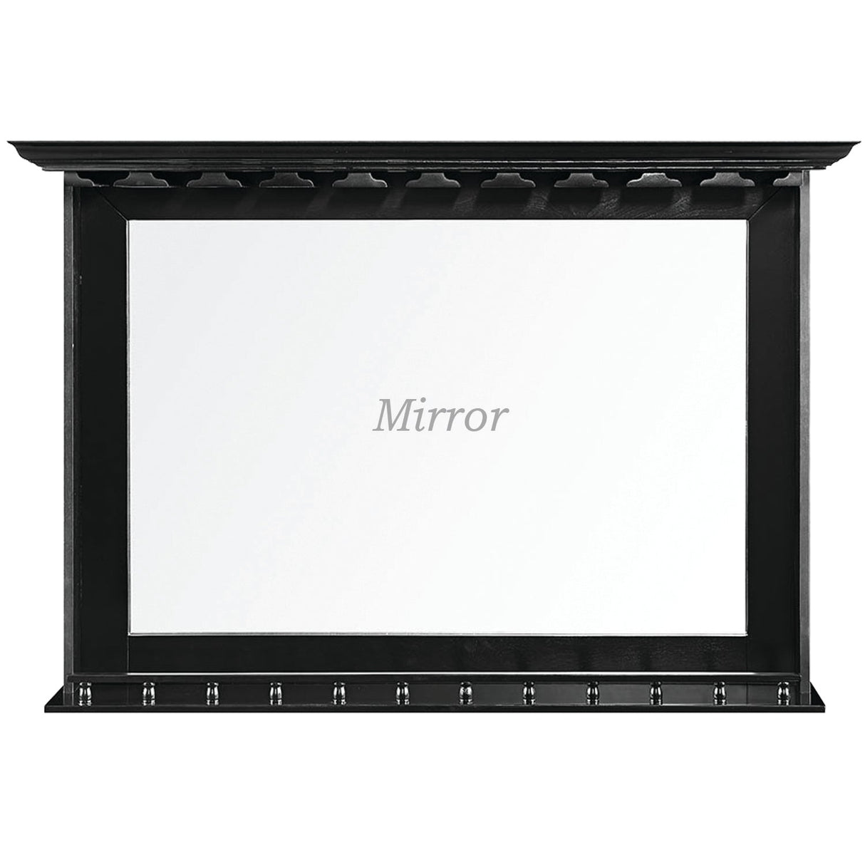 RAM Game Room Bar Mirror - Black BMR BLK