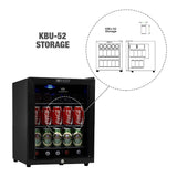 KingsBottle 45 Can Compressor Mini Bar Fridge KBU52BP