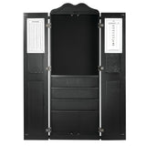RAM Game Room Dartboard Cabinet Cue Holder - Black DCAB2 BLK