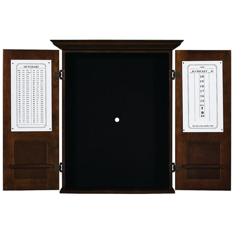 RAM Game Room Dartboard Cabinet Square - Cappuccino DCAB3 CAP