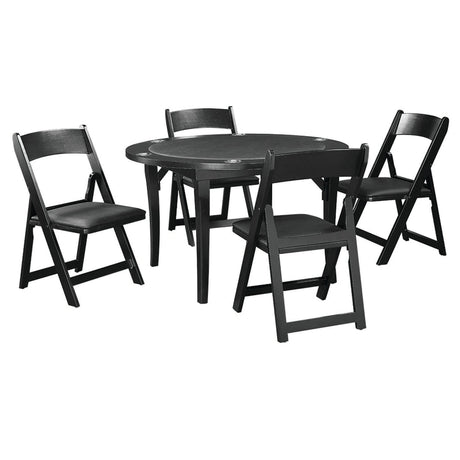 RAM Game Room 48" Folding Game Table-Black FLDGTBL BLK