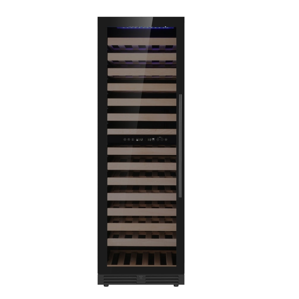 KingsBottle Upright Low-E Glass Door Dual Zone Large Wine Cooler KBU425DX