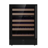 KingsBottle 24" Under Counter LOW-E Glass Door Dual Zone Wine Cooler KBU145DX