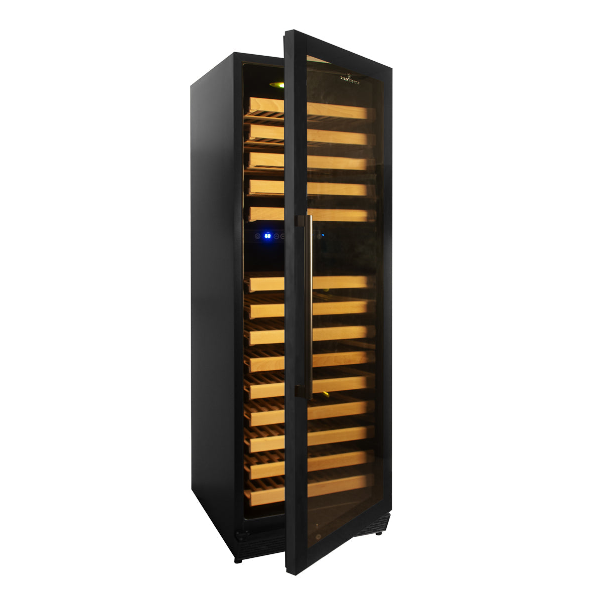 KingsBottle 164 Bottle Large Wine Refrigerator With Glass Door KBU170DX