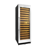 KingsBottle Tall Large Wine Cooler Refrigerator Drinks Cabinet with Stainless Steel Trim KBU170WX