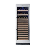 KingsBottle Tall Large Wine Cooler Refrigerator Drinks Cabinet with Stainless Steel Trim KBU170WX