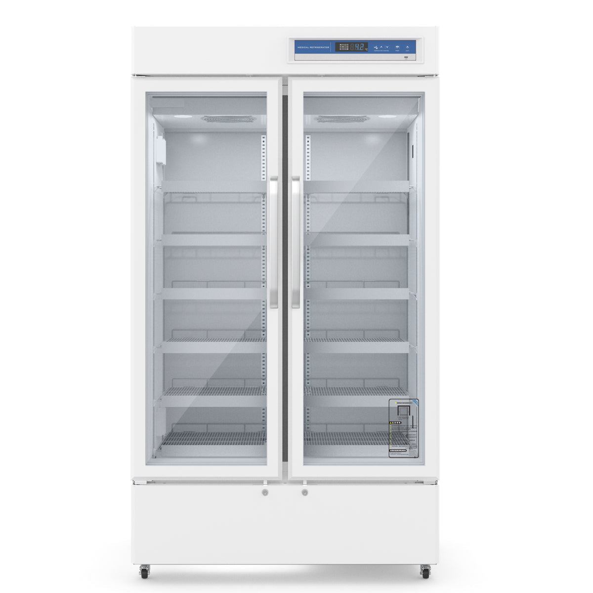 KingsBottle 2℃～8℃ 725L Upright 2-Door Medical Fridge & Lab Refrigerator MLR725L