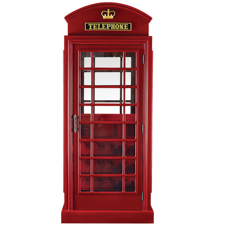 RAM Game Room Old English Telephone Booth Bar Cabinet OEBRCB