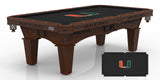 Miami Hurricanes Pool Table