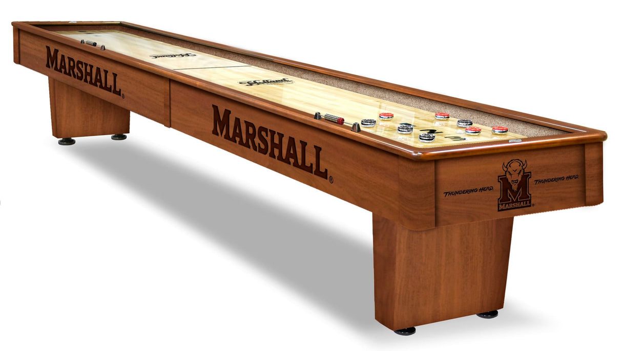 Marshall Thundering Herd Laser Engraved Shuffleboard Table