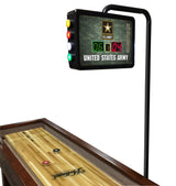 United States Army Laser Engraved Shuffleboard Table