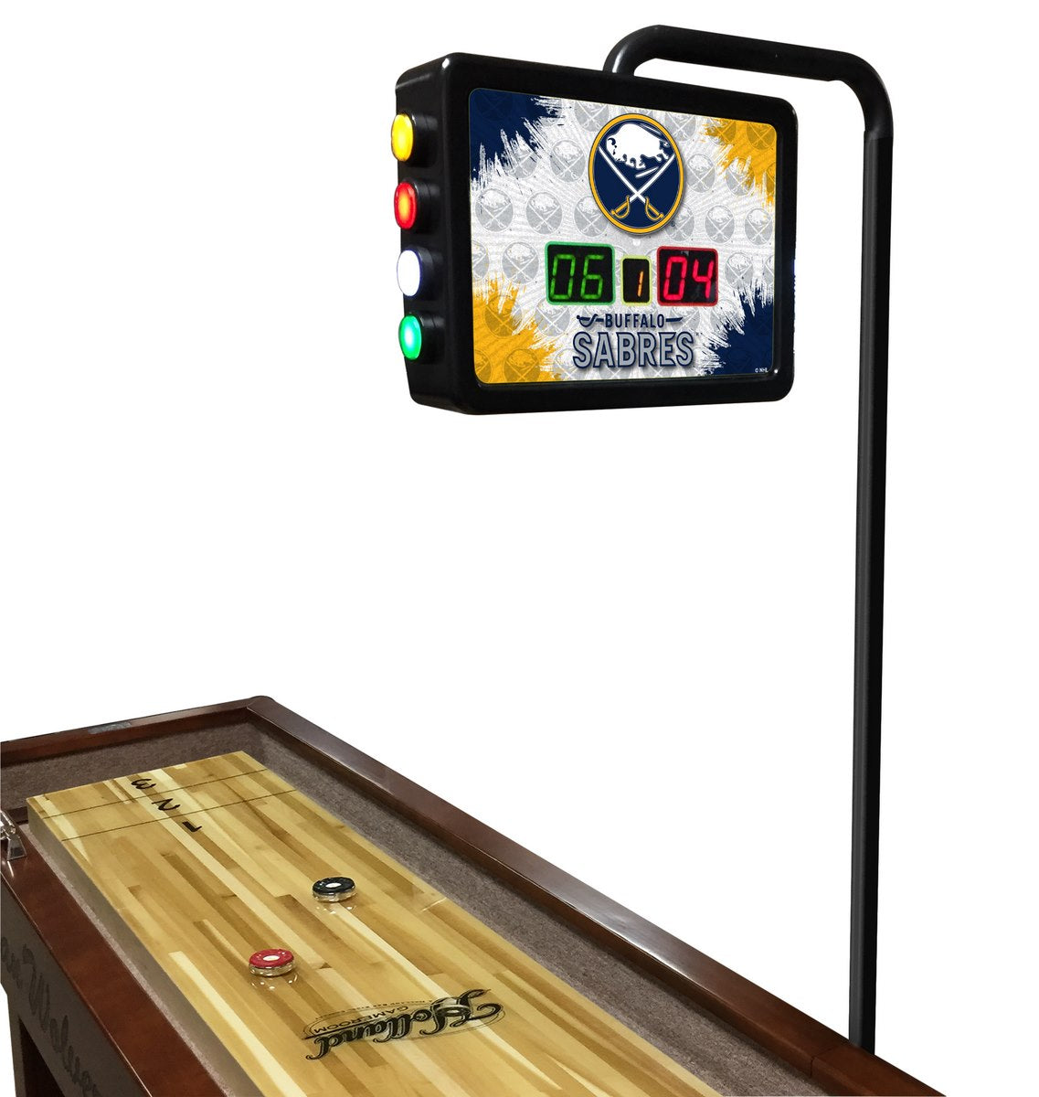 Buffalo Sabres Laser Engraved Shuffleboard Table