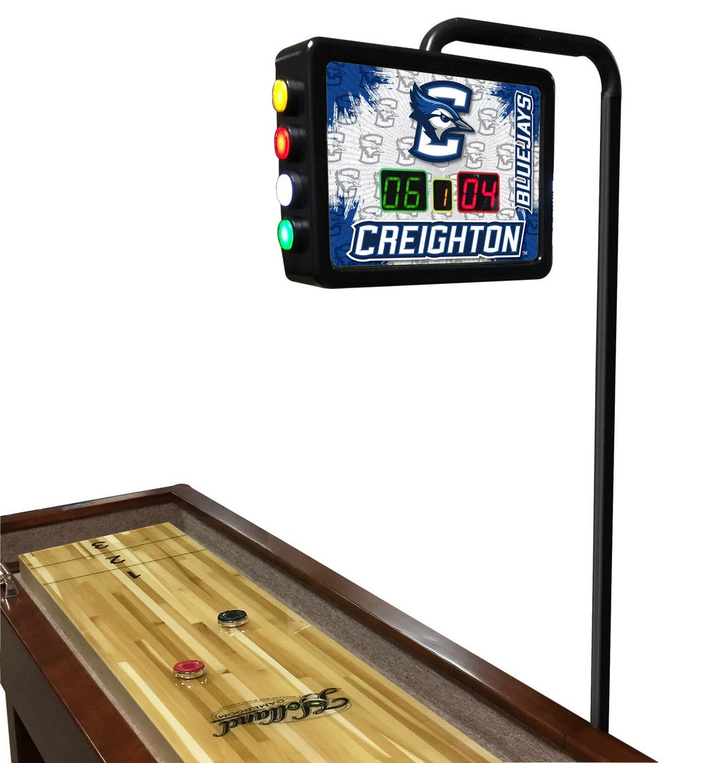 Creighton Bluejays Laser Engraved Shuffleboard Table