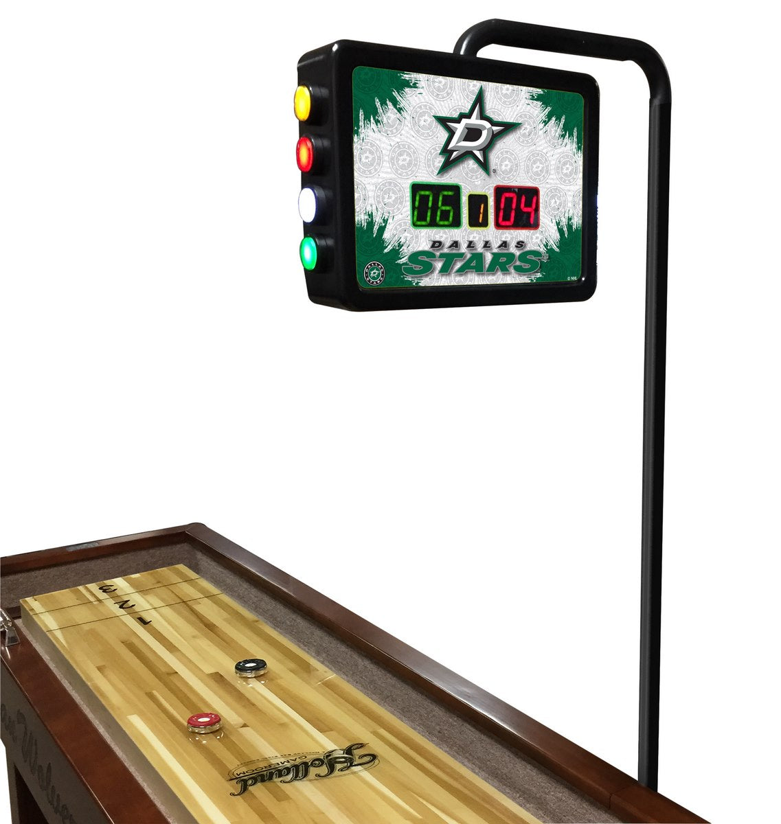 Dallas Stars Laser Engraved Shuffleboard Table