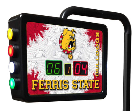 Ferris State Bulldogs Laser Engraved Shuffleboard Table