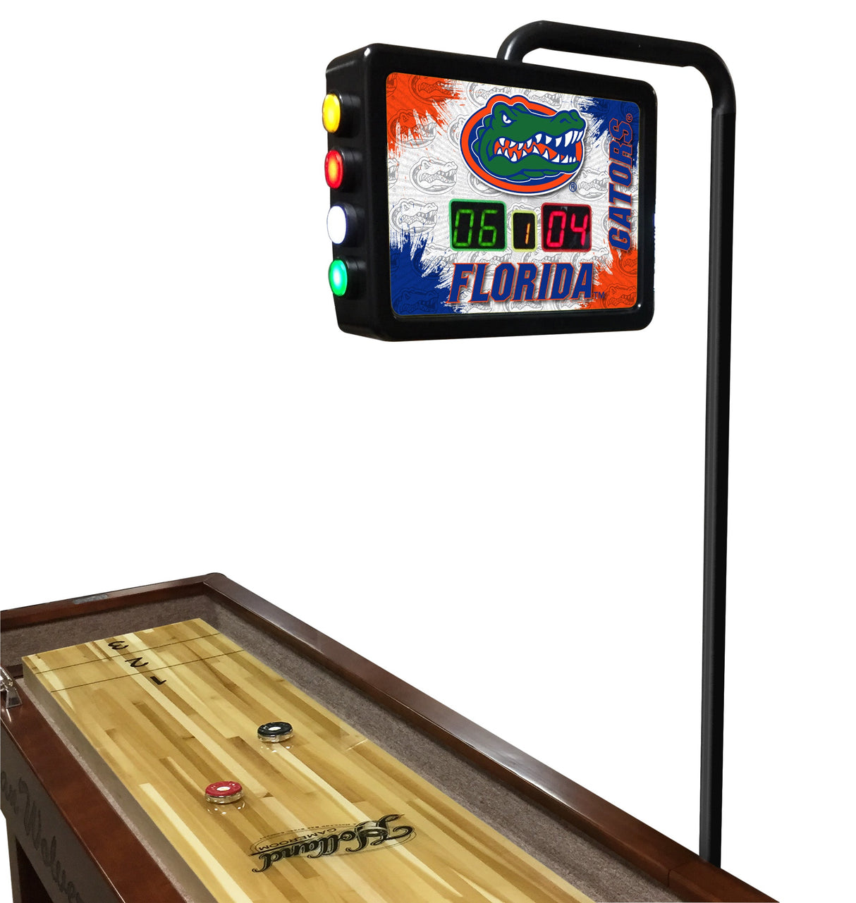 Florida Gators Laser Engraved Shuffleboard Table