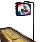 Kansas Jayhawks Laser Engraved Shuffleboard Table