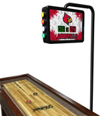 Louisville Cardinals Laser Engraved Shuffleboard Table