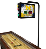 Michigan Wolverines Laser Engraved Shuffleboard Table