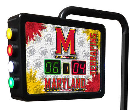 Maryland Terps Laser Engraved Shuffleboard Table