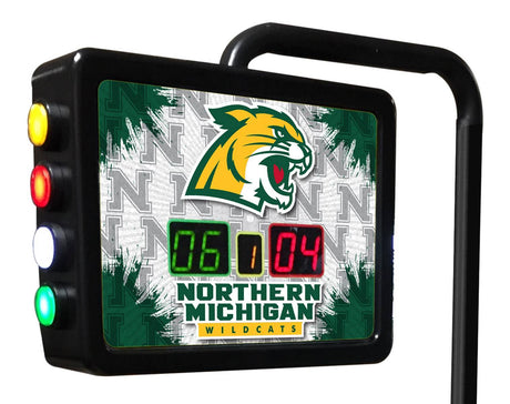 Northern Michigan Wildcats Laser Engraved Shuffleboard Table