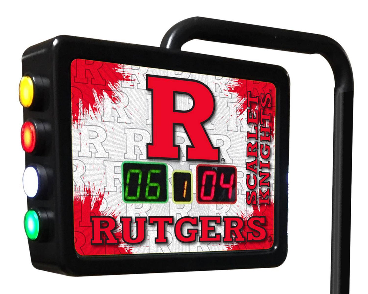 Rutgers Scarlet Knights Laser Engraved Shuffleboard Table