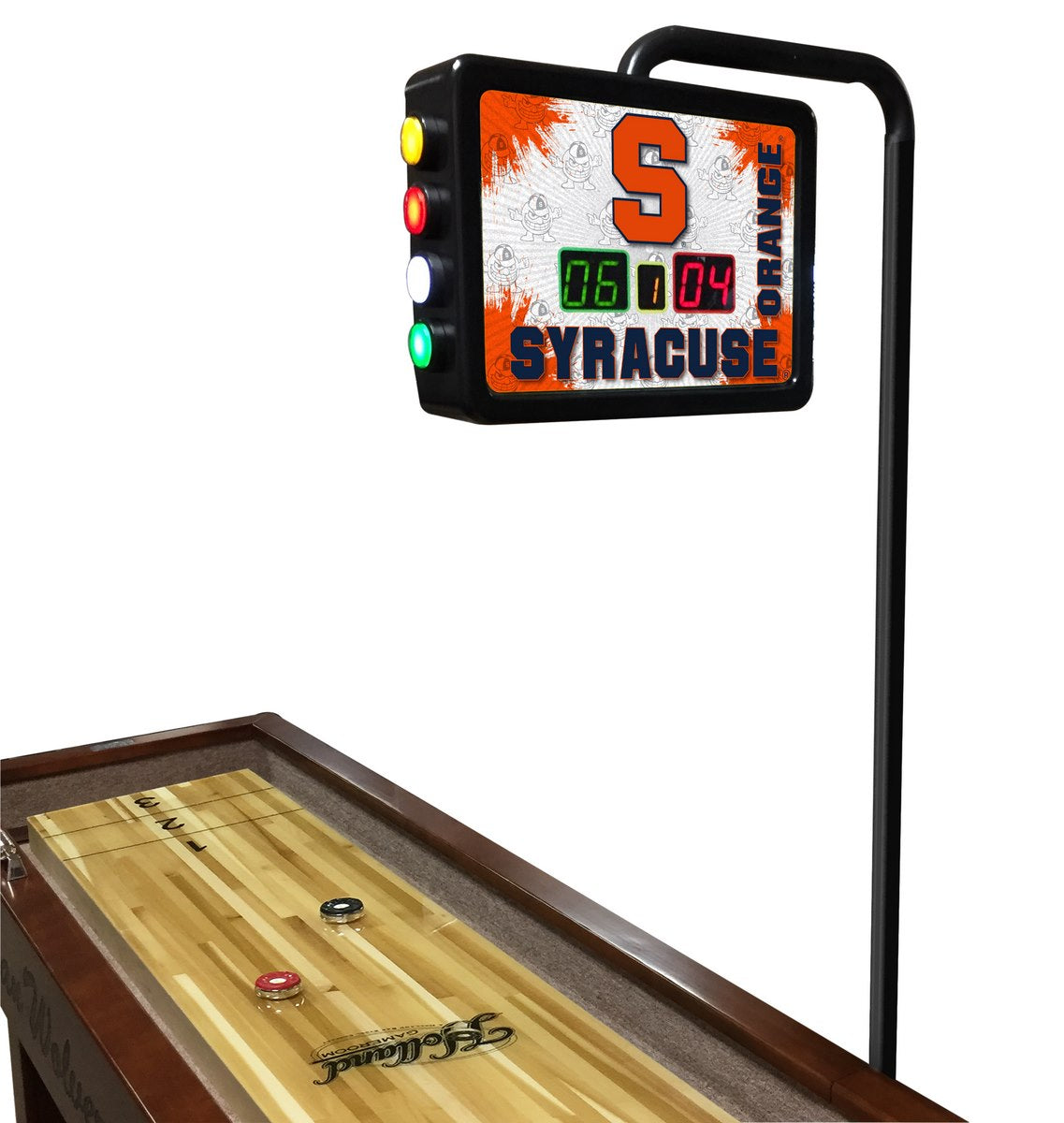 Syracuse Orange Laser Engraved Shuffleboard Table