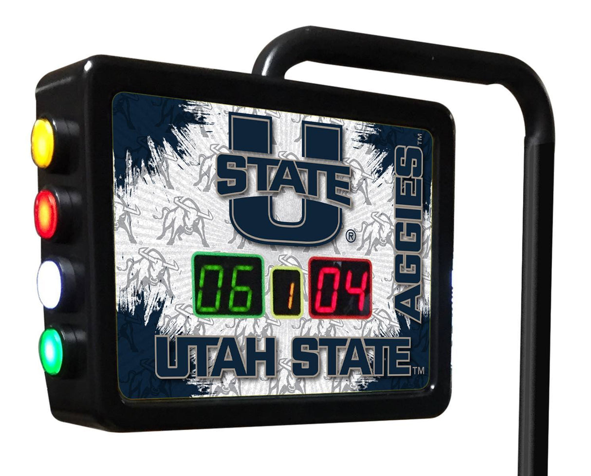 Utah State Aggies Laser Engraved Shuffleboard Table