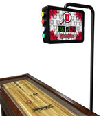 Utah Utes Laser Engraved Shuffleboard Table