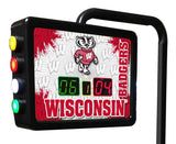 Wisconsin Badgers Laser Engraved Shuffleboard Table