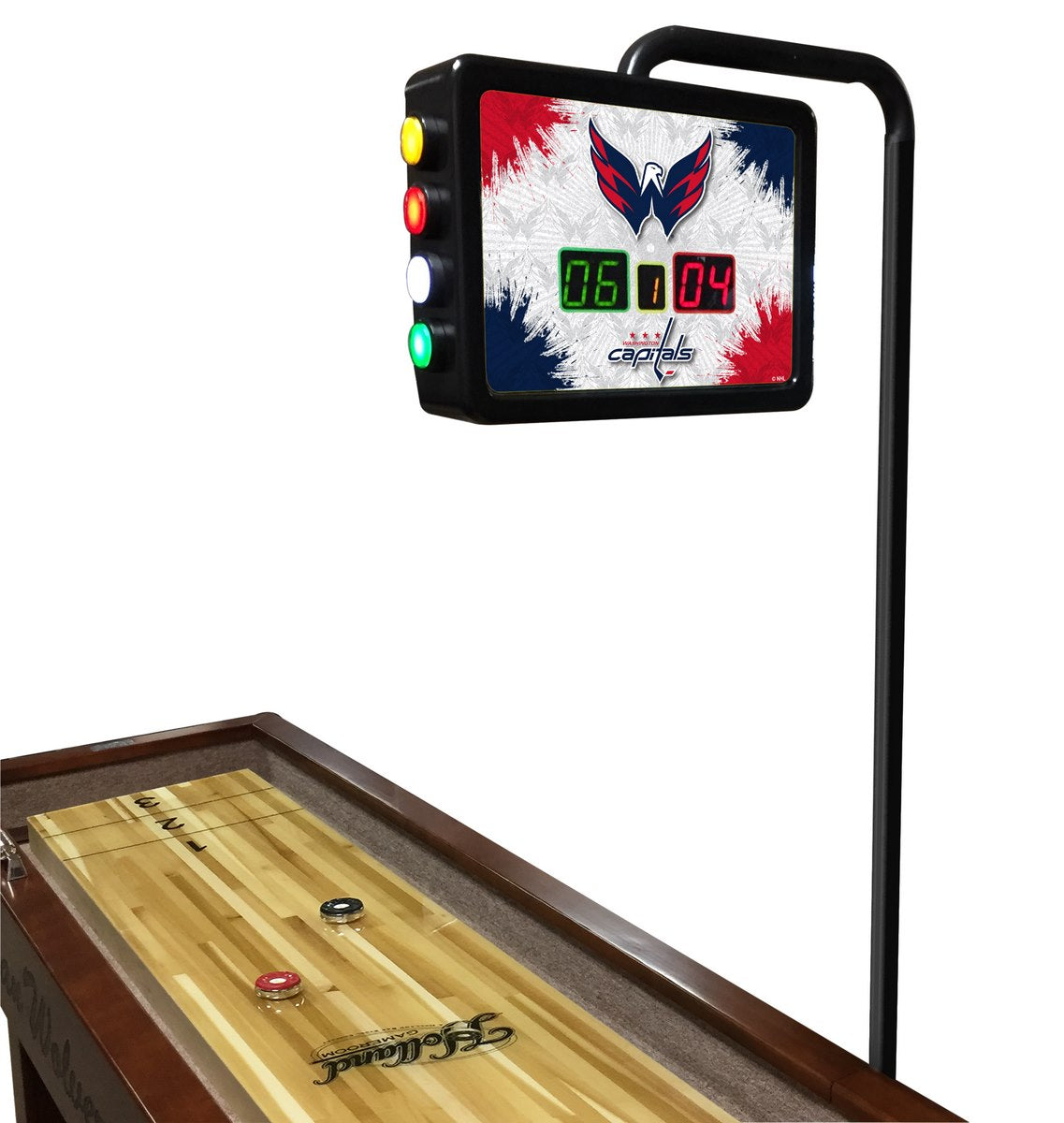 Washington Capitals Laser Engraved Shuffleboard Table