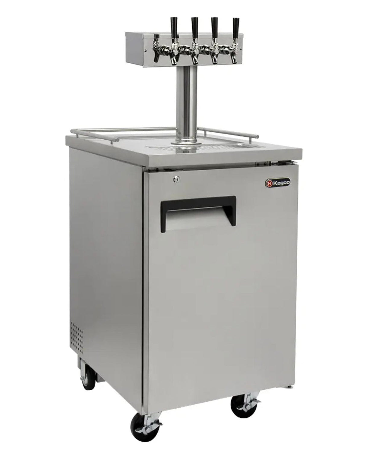 Kegco 24" Wide Four Tap All Stainless Steel Commercial Kegerator (XCK-1S-4)
