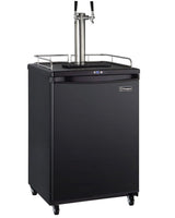 Kegco 24" Wide Homebrew Dual Tap Black Commercial/Residential Kegerator Model (HBK163B-2NK)