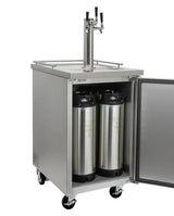 Kegco 24" Wide Homebrew Triple Tap All Stainless Steel Commercial Kegerator (HBK1XS-3)