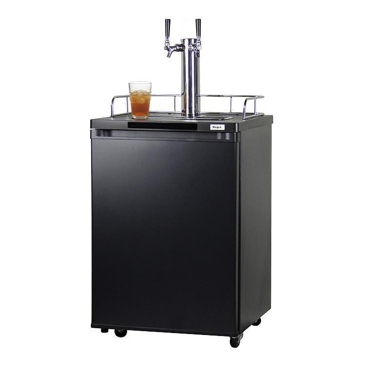 Kegco 24" Wide Kombucha Dual Tap Black Kegerator (KOM20B-2NK)