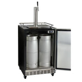 Kegco Full Size Digital Commercial Undercounter Kegerator with X-CLUSIVE Premium Direct Draw Kit - Right Hinge (HK38BSC-1)