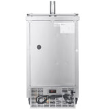 Kegco Three Tap Commercial Kombucharator Kombucha Keg Dispenser - Stainless Steel (KOMC1S-3)