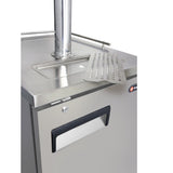 Kegco Two Tap Commercial Kombucharator Kombucha Keg Dispenser - Stainless Steel (KOMC1S-2)