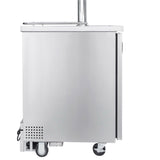 Kegco Two Tap Commercial Kombucharator Kombucha Keg Dispenser - Stainless Steel (KOMC1S-2)