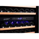 Smith and Hanks RW428DRG 166 Bottle Dual Zone Wine Cooler - RE100017
