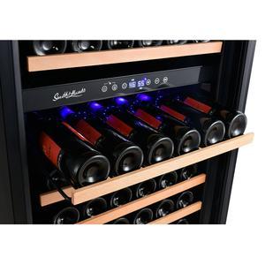 Smith and Hanks RW428DRG 166 Bottle Dual Zone Wine Cooler - RE100017